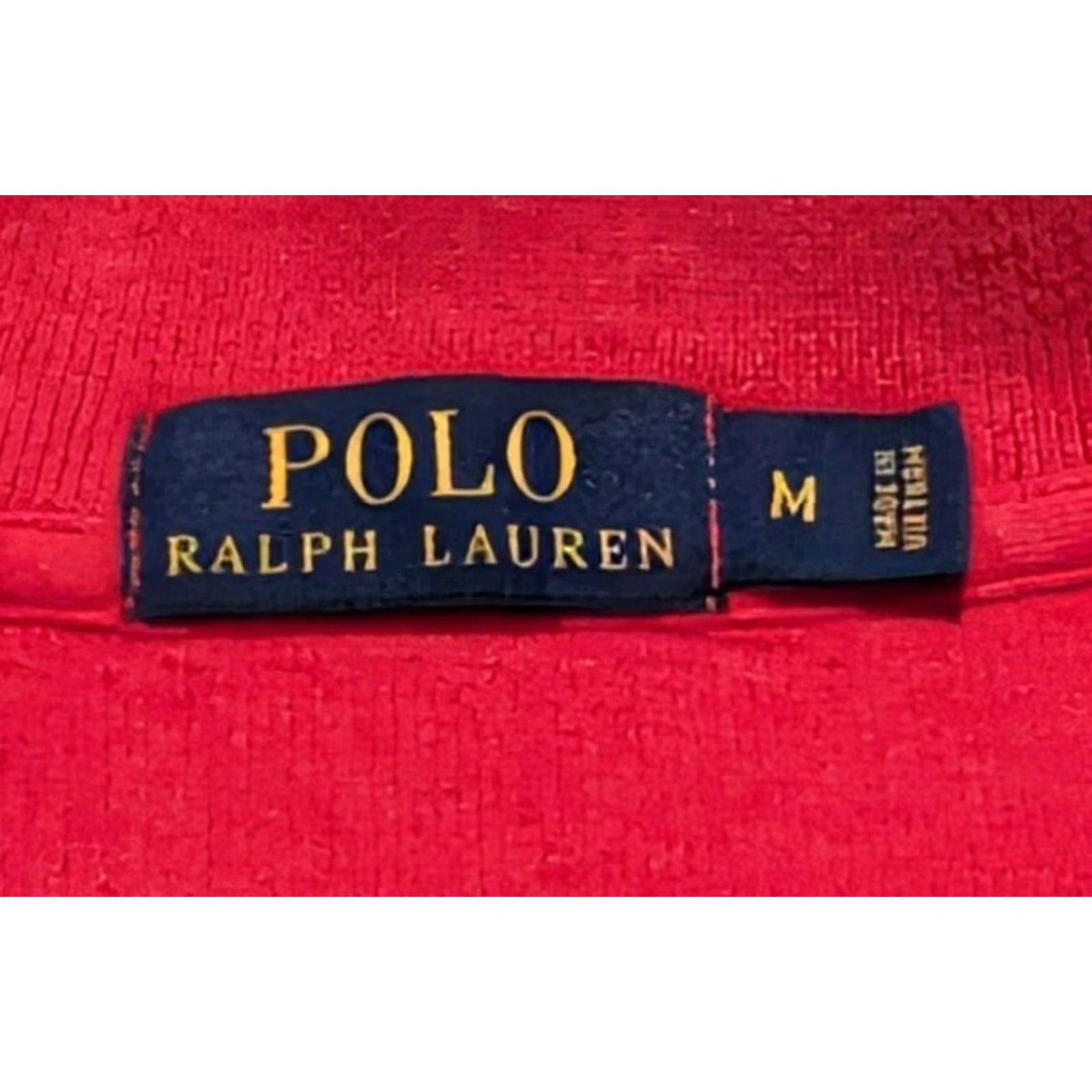 Polo Ralph Lauren Polo Ralph Lauren Sweater Adult M Red Quarter Zip Cotton Logo Embroidered Long Sleeve Mens Size US M / EU 48-50 / 2 - 7 Thumbnail