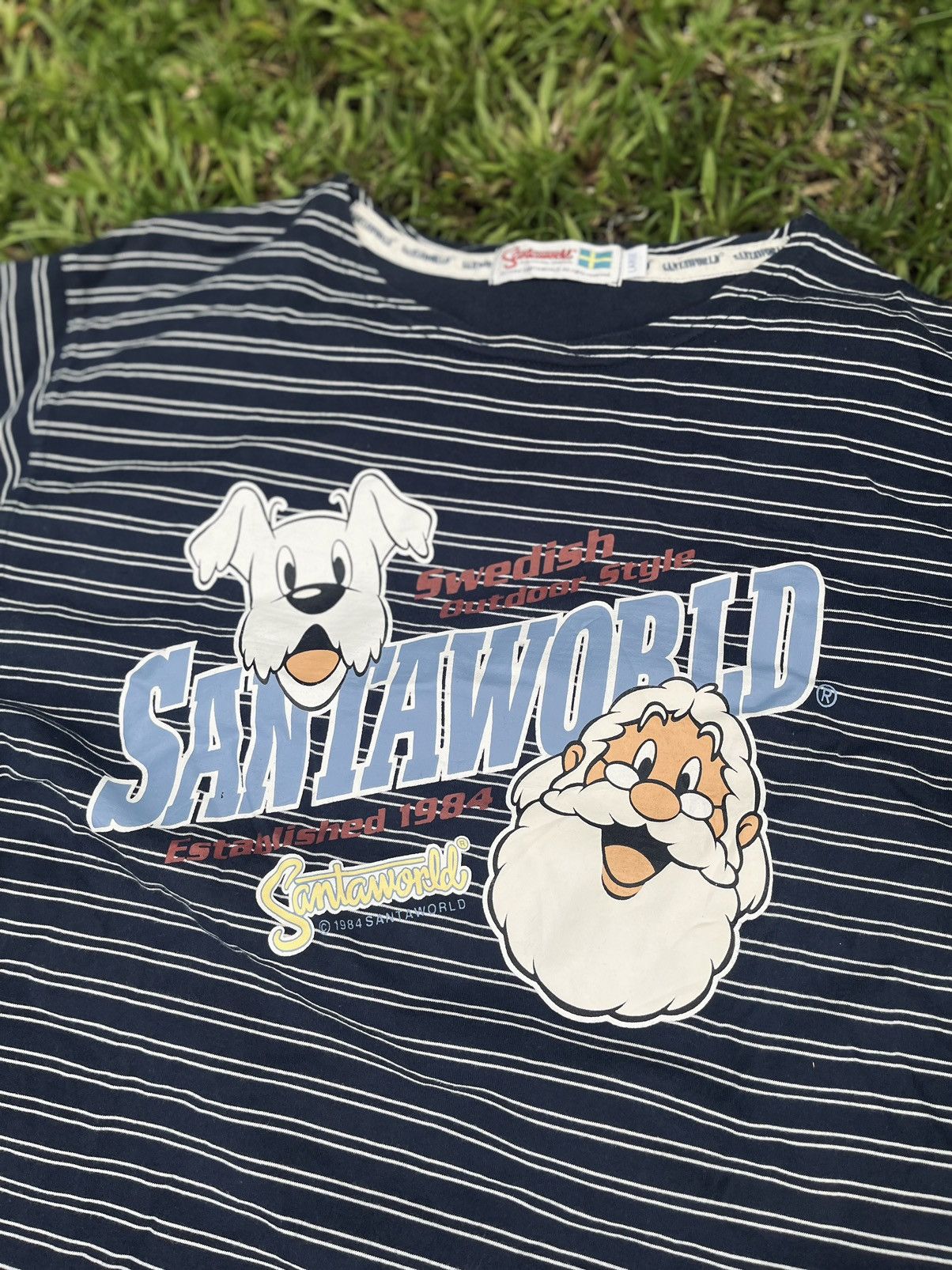Japanese Brand Santaworld 1984 tee Vintage Size US L / EU 52-54 / 3 - 2 Thumbnail