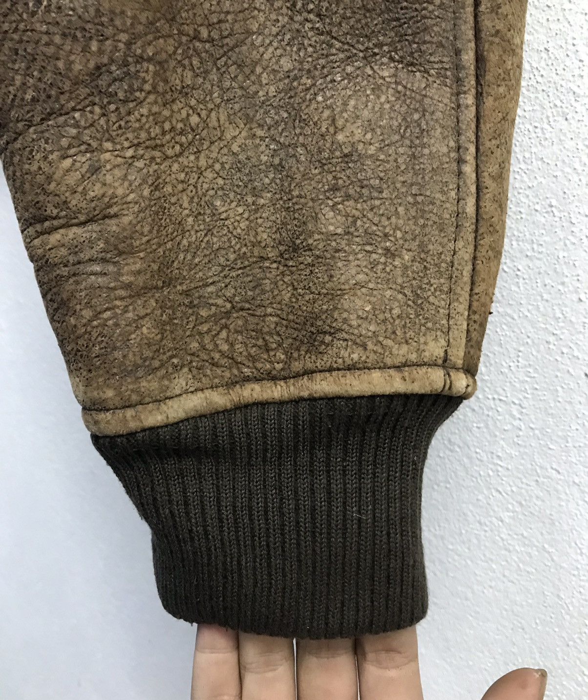 Vintage Vintage Air Force Jkt US Army Style Leather Jacket Size US L / EU 52-54 / 3 - 8 Thumbnail