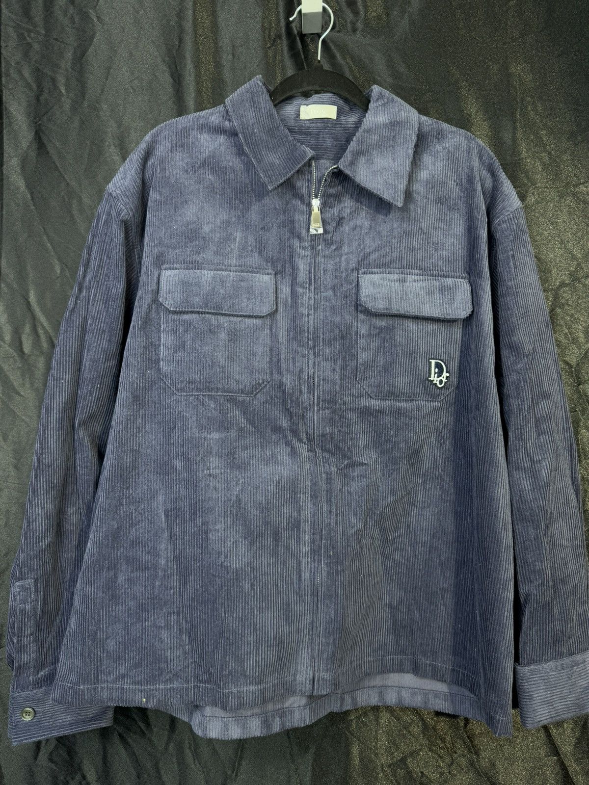 Dior dior's latest blue corduroy embroidered logo jacket Size US L / EU 52-54 / 3 - 2 Thumbnail