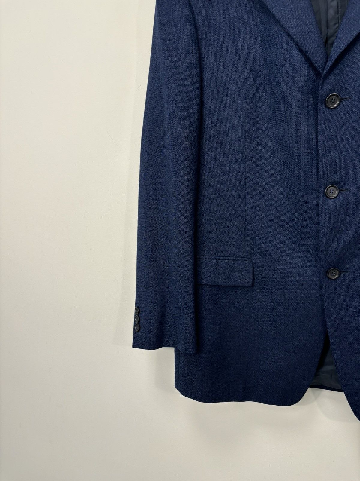 Ermenegildo Zegna Ermenegildo Zegna Soft Blue 3-Buttons Wool Blazer Jacket Size 44R - 8 Thumbnail