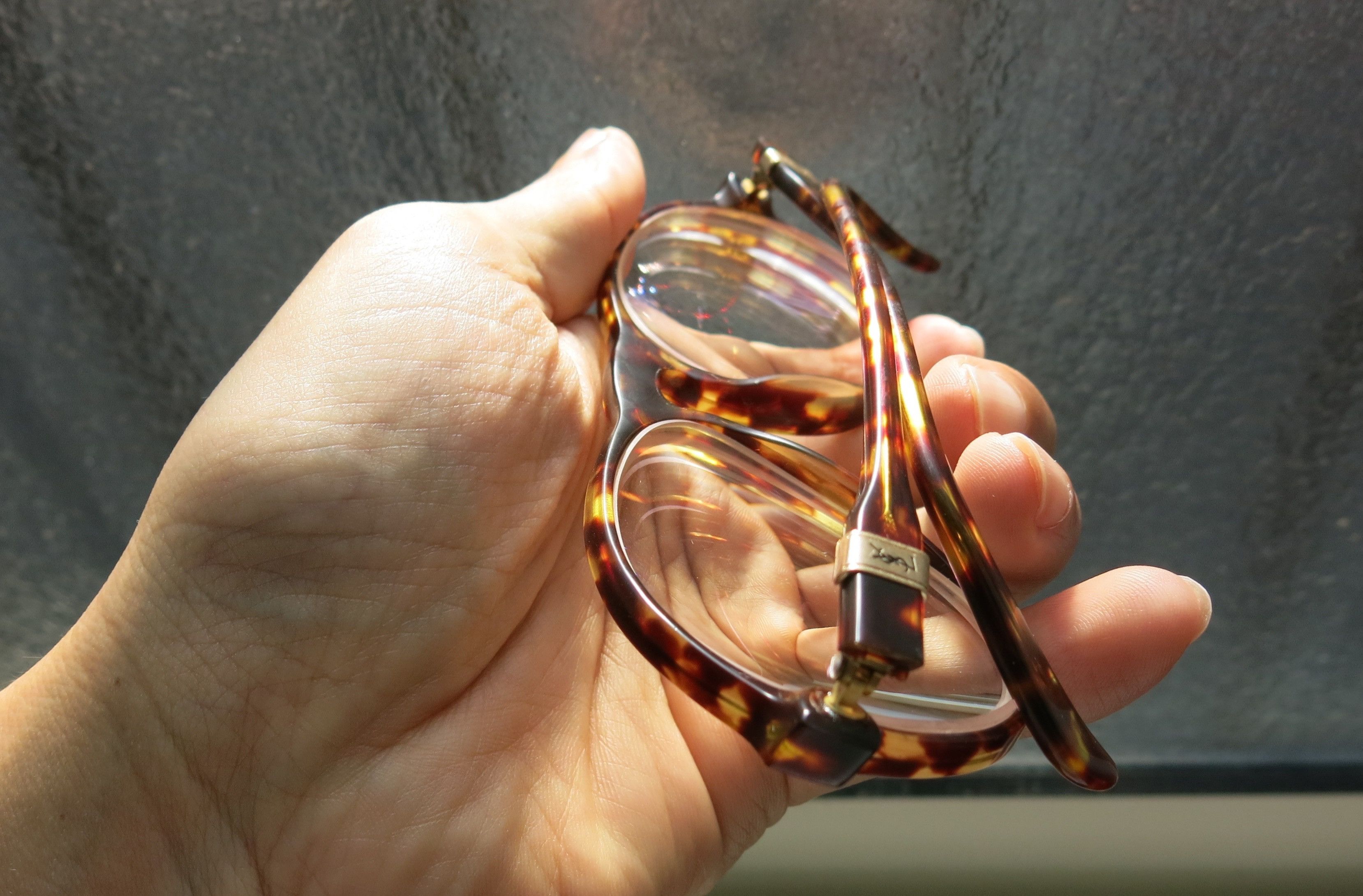 Yves Saint Laurent Vintage Tortoiseshell Glasses Frame Size ONE SIZE - 10 Thumbnail