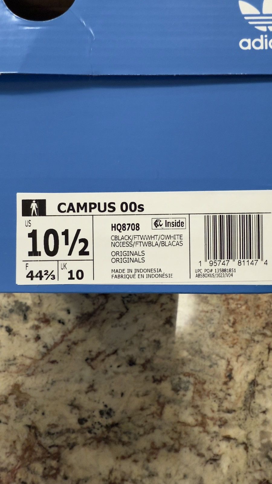 Adidas Adidas Campus 00’s “Core Black Gum” Size 10.5 HQ8708 Size US 10.5 / EU 43-44 - 7 Thumbnail