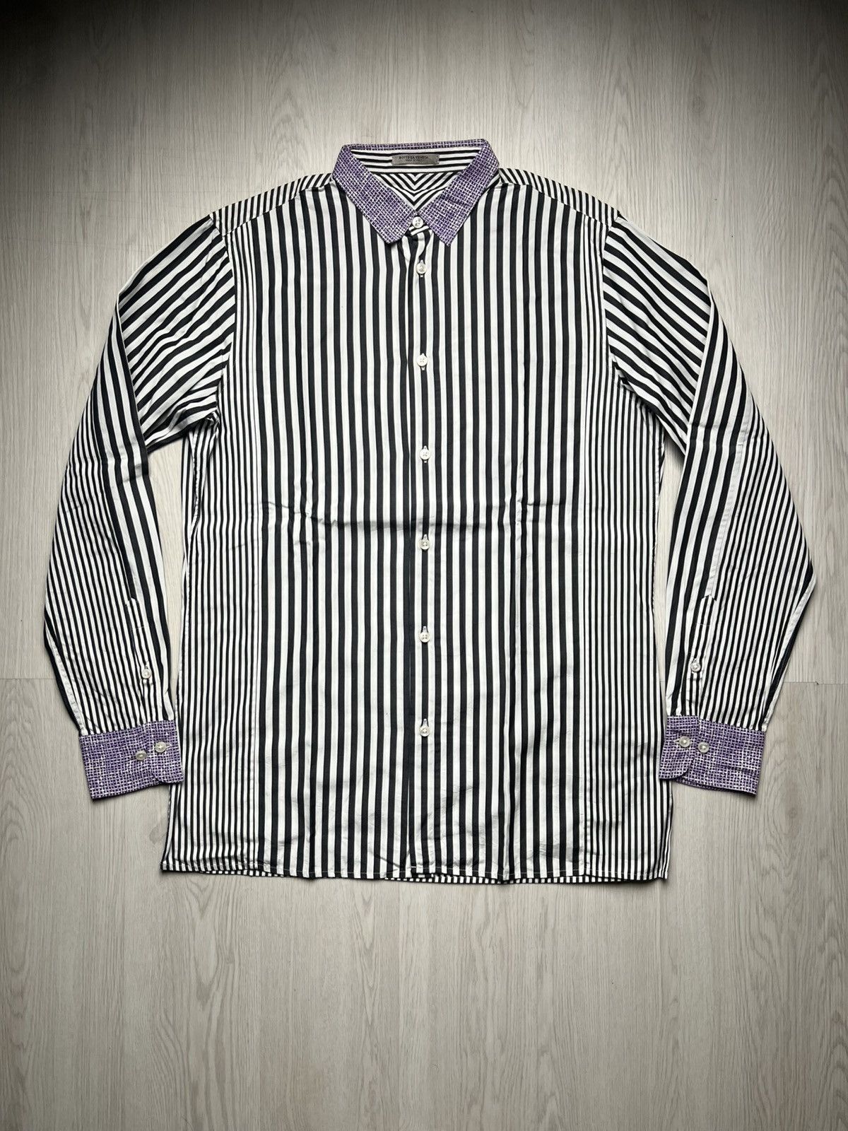 Bottega Veneta Bottega Veneta Stripped Shirt Size US L / EU 52-54 / 3 - 1 Thumbnail