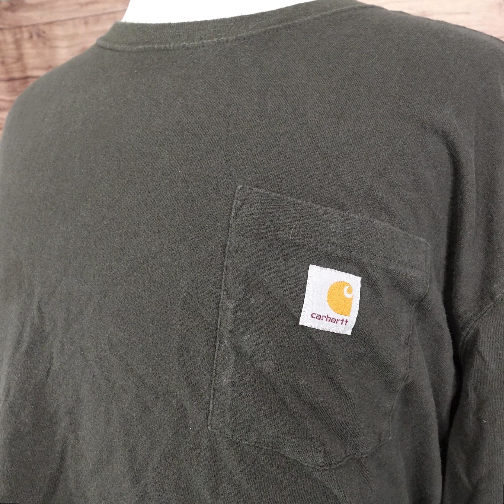 Carhartt Carhartt Long Sleeve Pocket Shirt Mens 2XL Green Original Fit Workwear K126 Size US XXL / EU 58 / 5 - 2 Thumbnail