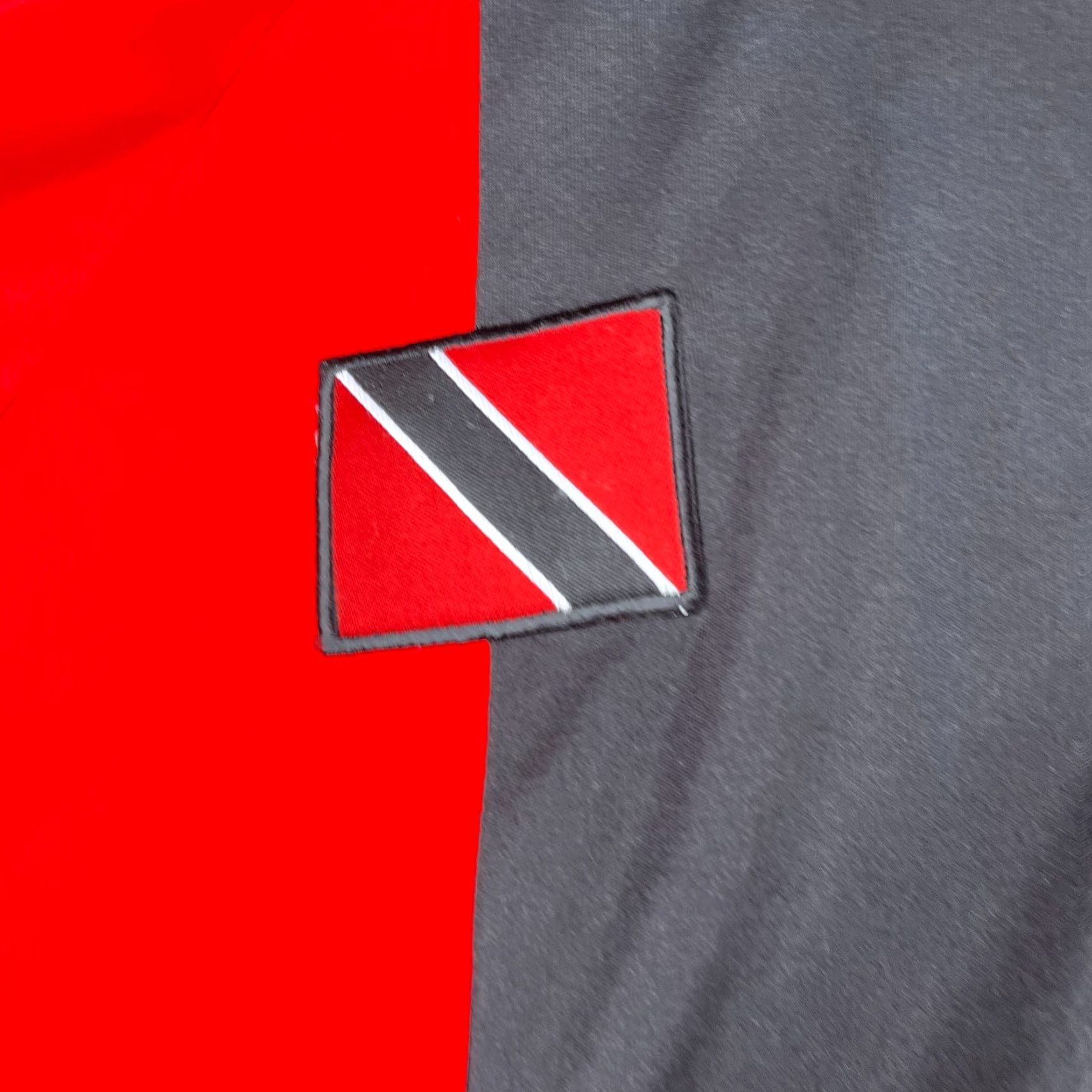Vintage Trinidad & Tabago Sports Wear Polo Shirt 2XL Red Black Striped Mens Soccer Shirt Size US XXL / EU 58 / 5 - 4 Thumbnail