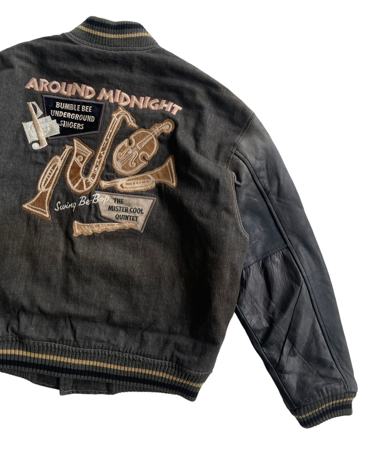 Japanese Brand Vintage Arolind Midnight Varsity Jacket Size US XL / EU 56 / 4 - 4 Thumbnail