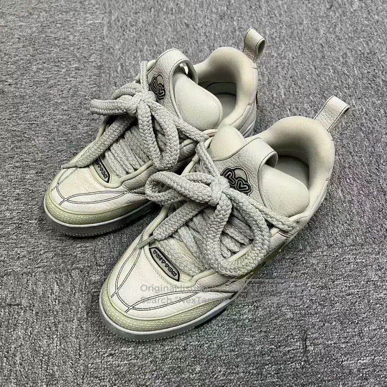 Louis Vuitton Louis Vuitton Grey Leather Comfortable Low Top Board Shoes Size US 6 / EU 39 - 1 Thumbnail