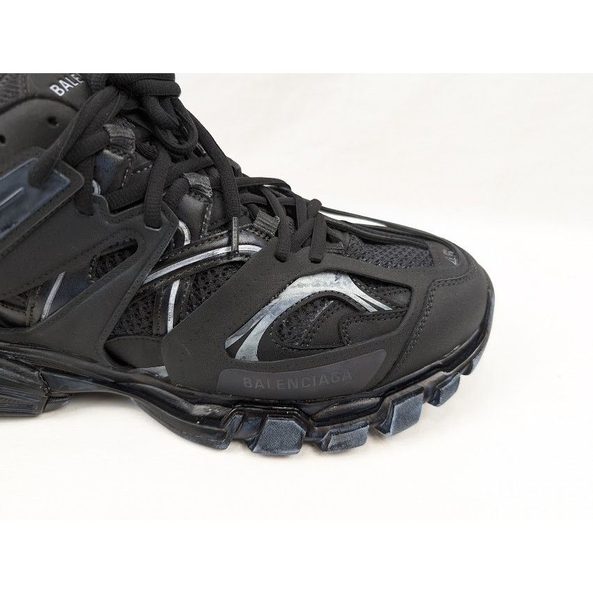 Balenciaga o1rshd1 Track Low-Top Sneakers in Faded Black Size US 12 / EU 45 - 3 Thumbnail