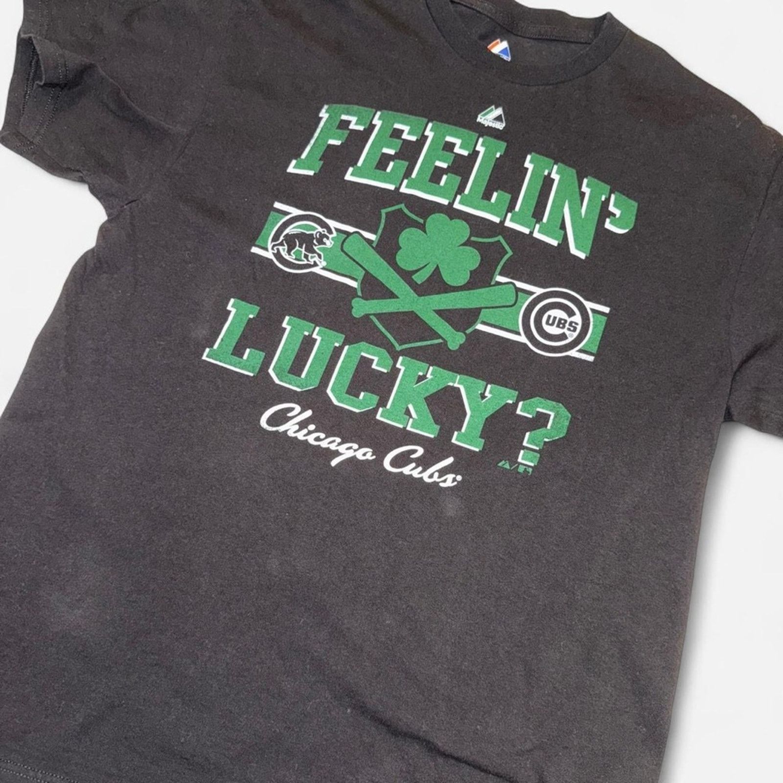 Majestic Majestic Chicago Cubs Feelin’ Lucky T-Shirt Size XL MLB Size US XL / EU 56 / 4 - 1 Thumbnail