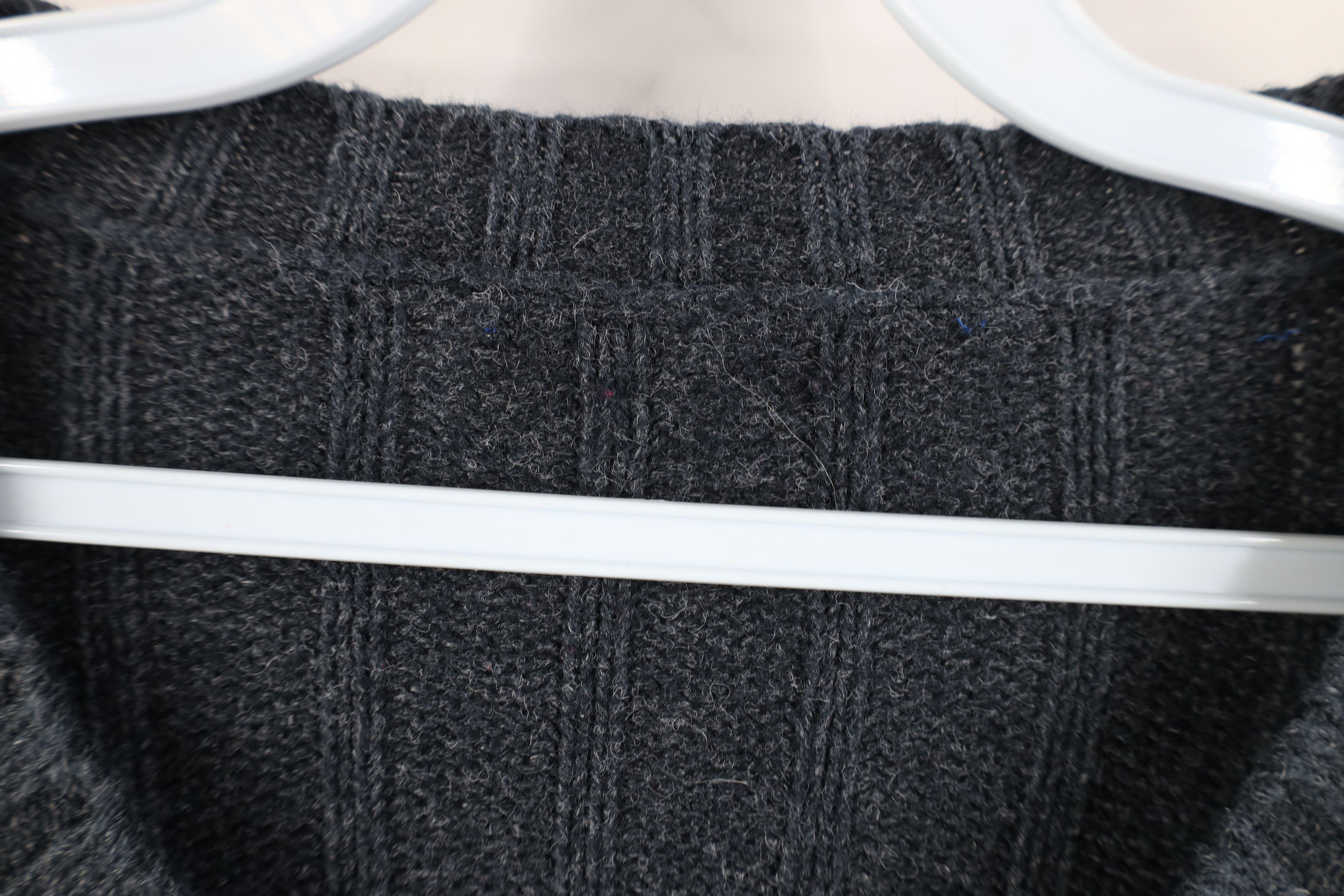 Vintage Vintage 90s Streetwear Ribbed Knit Crewneck Sweater Blue Size US XL / EU 56 / 4 - 5 Thumbnail