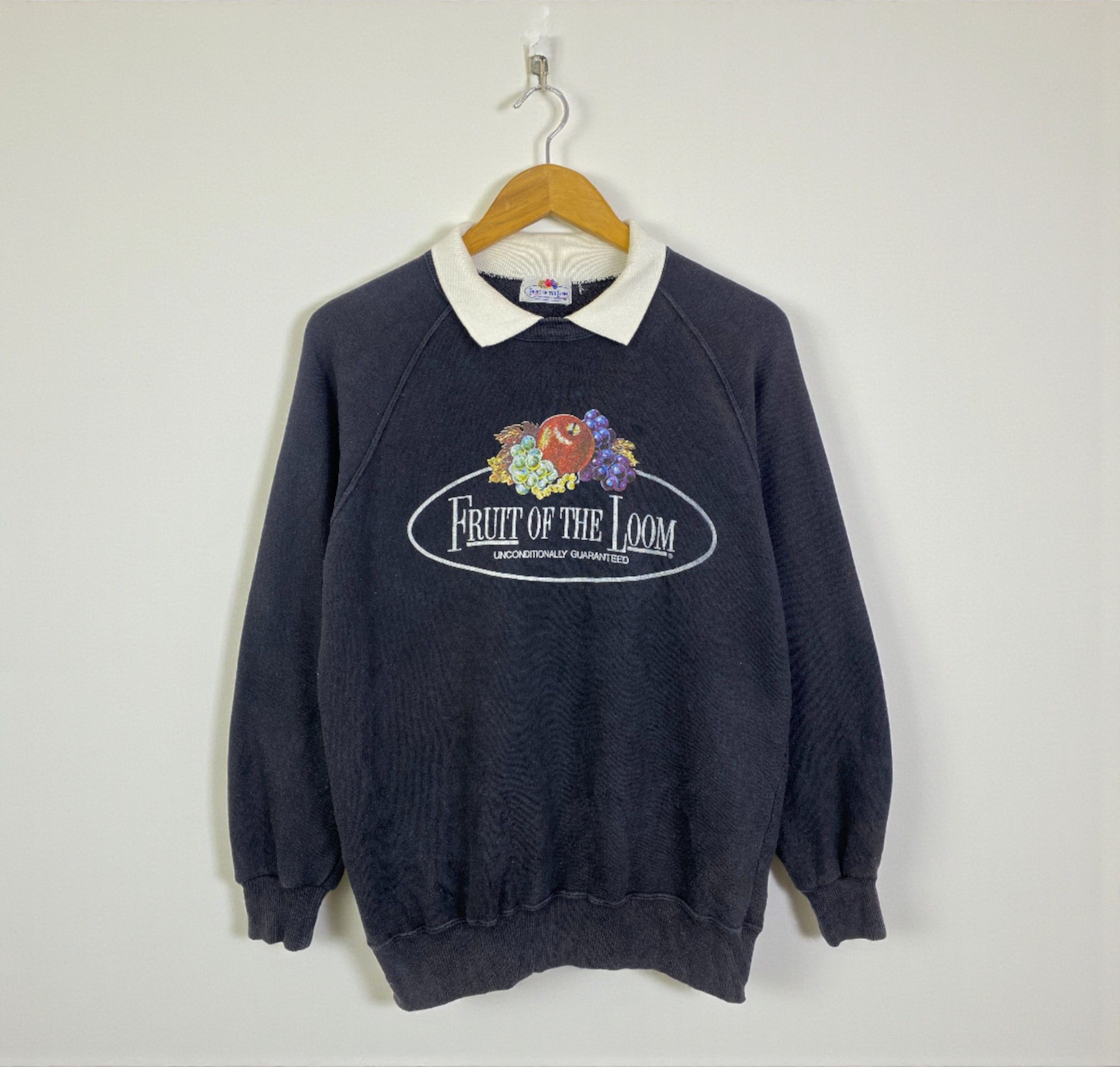 Fruit Of The Loom Vintage 80s Fruit Of The Loom Wording Sweatshirt SH0319 Size US M / EU 48-50 / 2 - 1 Thumbnail
