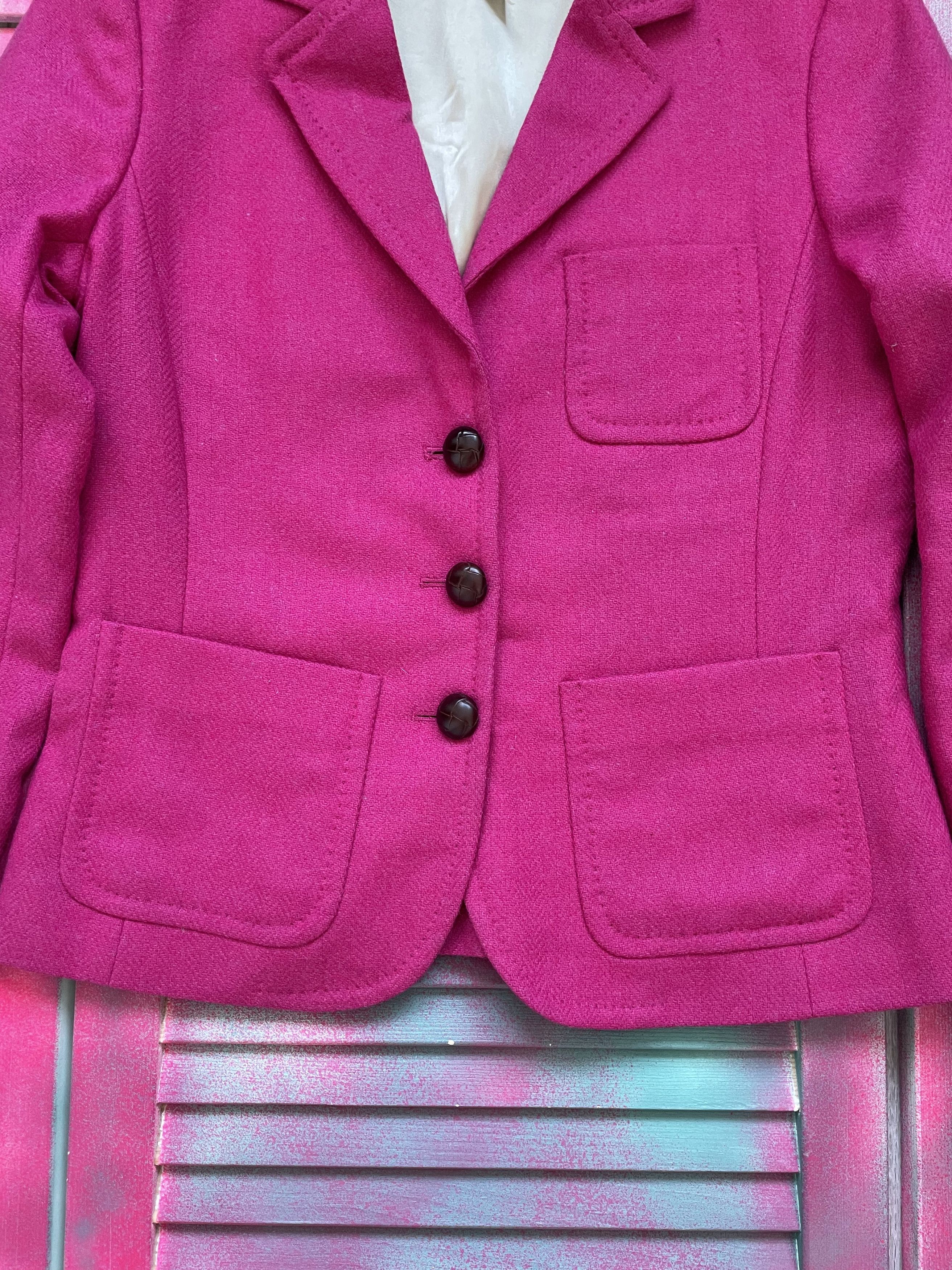 J.Crew J.Crew Wool Pink Blazer Size S / US 4 / IT 40 - 3 Thumbnail