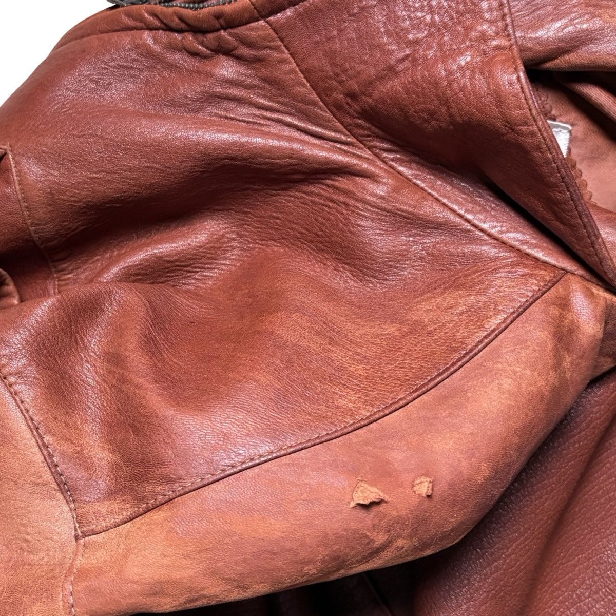 Other Vintage Sea Dream Leather Brown Leather Bomber Jacket Fade L Size US L / EU 52-54 / 3 - 9 Thumbnail