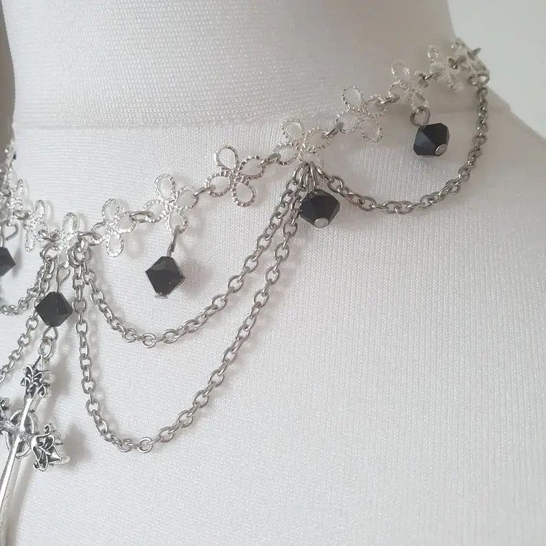Jewelry Rosary Gothic Grunge Necklaces Size ONE SIZE - 3 Thumbnail