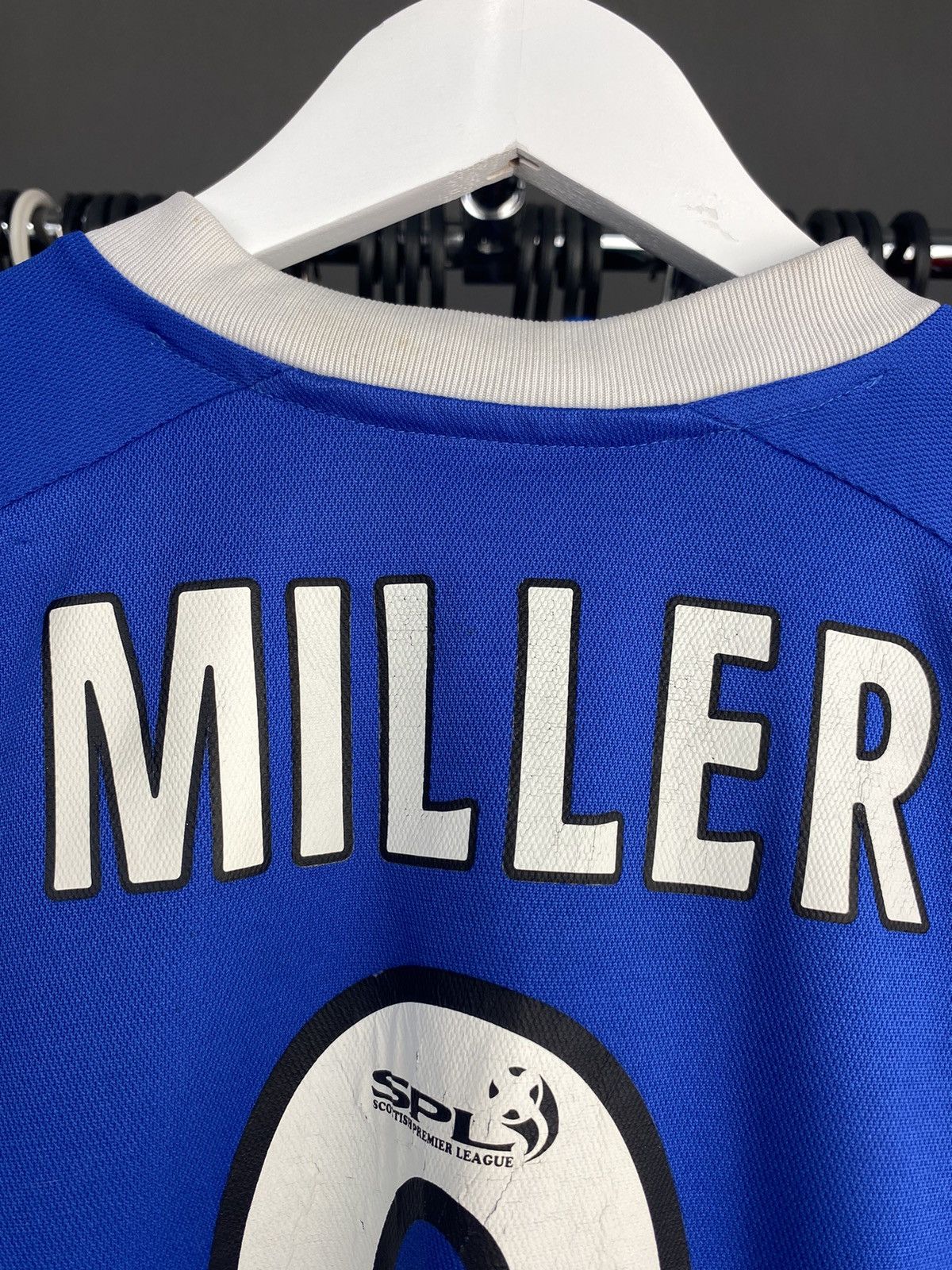 Nike 2001/02 NIKE RANGERS #9 MILLER SOCCER FOOTBALL JERSEY SHIRT Size US L / EU 52-54 / 3 - 14 Thumbnail