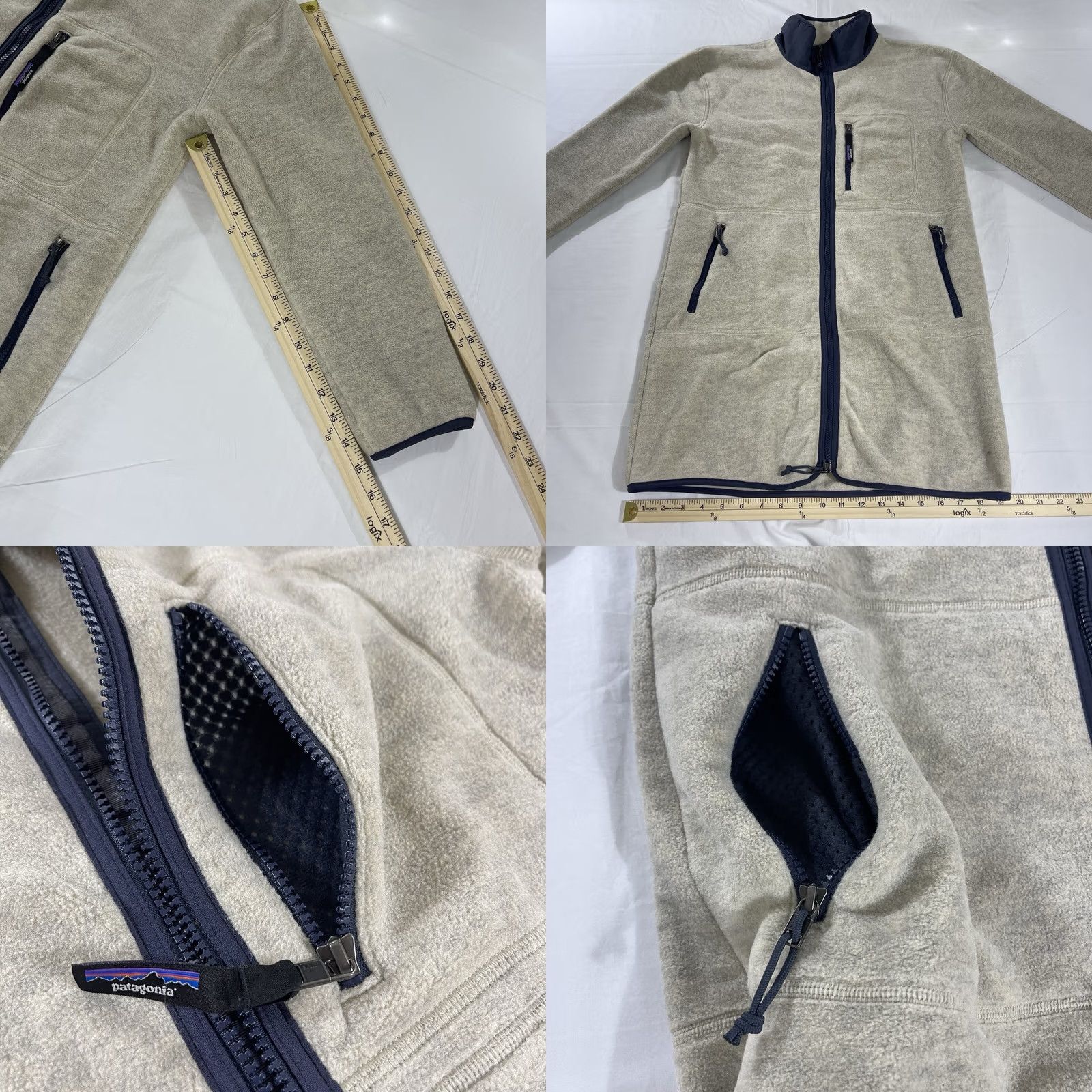 Patagonia Patagonia Jacket Coat Synchilla Fleece Full Zip XS Women Beige Women's XS Synchilla Fleece Coat Jacket Full Zip 22960 PatagoniA Size XS / US 0-2 / IT 36-38 - 8 Thumbnail