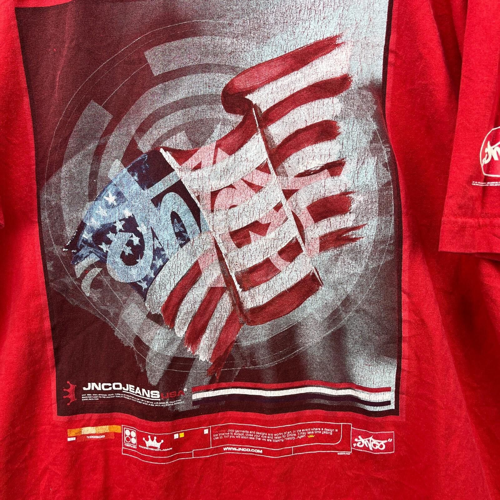 JNCO Vintage Y2K JNCO USA Flag T-Shirt Large Baggy Skater Size US L / EU 52-54 / 3 - 2 Thumbnail