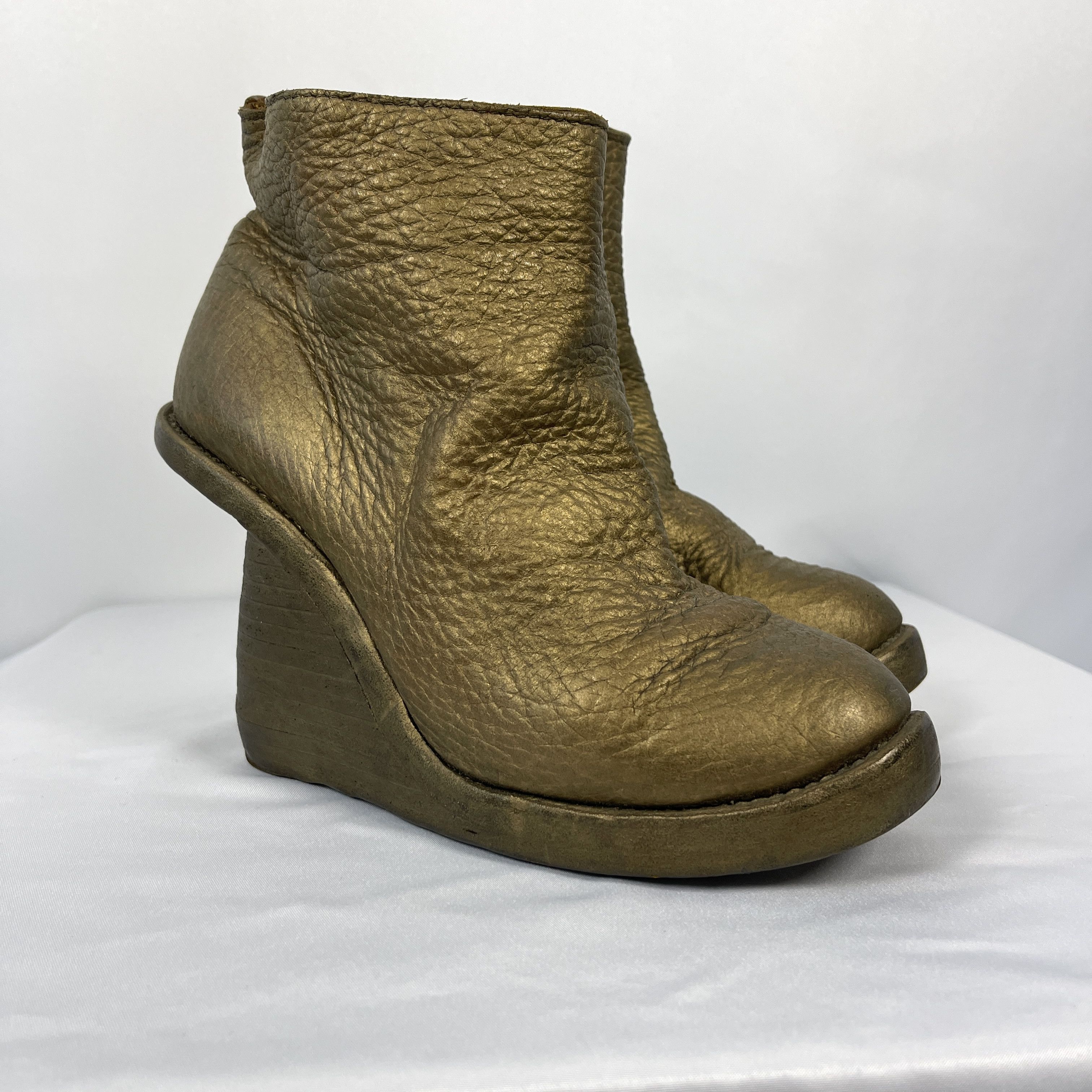 Guidi GUIDI Golden Color Leather Shoes size 36 Size US 6 / IT 36 - 3 Thumbnail