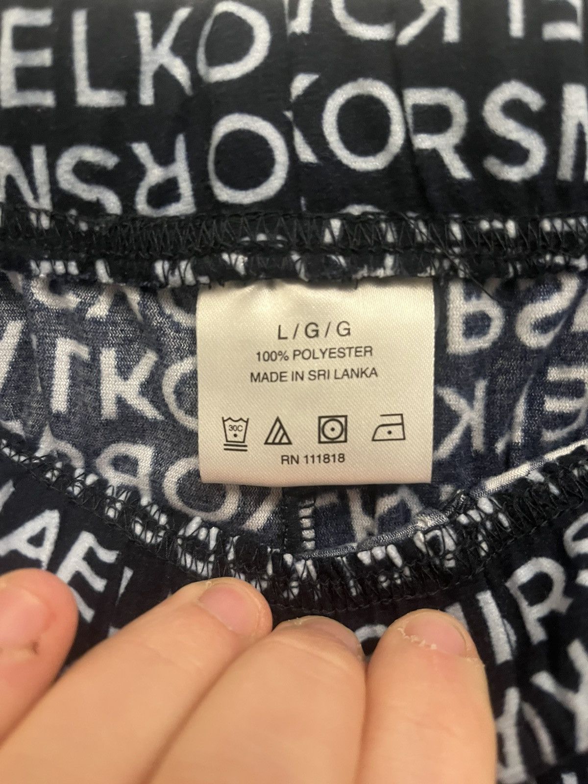 Michael Kors Michael Kors Men's Knit Fleece Pajama Pants Size L Size US 34 / EU 50 - 4 Thumbnail