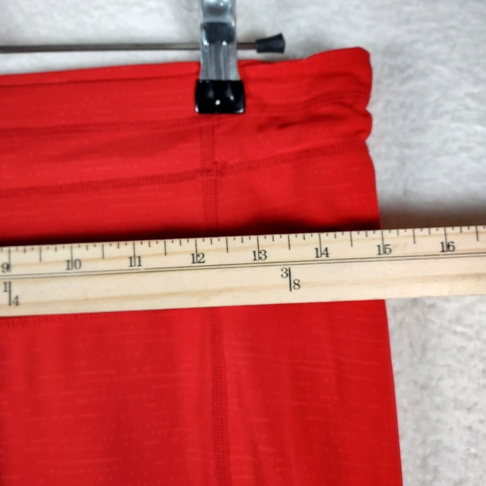 Vintage Zyia Womens Leggings Small Red Pockets High Rise Skinny Ankle Athletic Activewear Yoga Spring Summer Fall Size 28" / US 6 / IT 42 - 6 Thumbnail