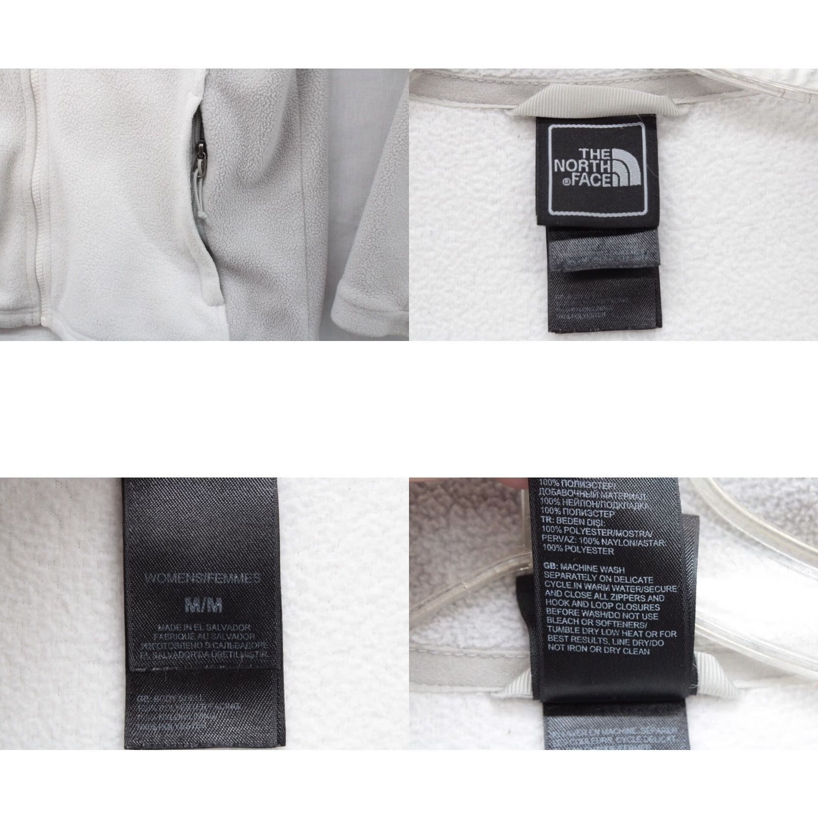 The North Face The North Face Denali Jacket Women's Small White Fleece Polartec Full Zip Mock Size S / US 4 / IT 40 - 8 Thumbnail