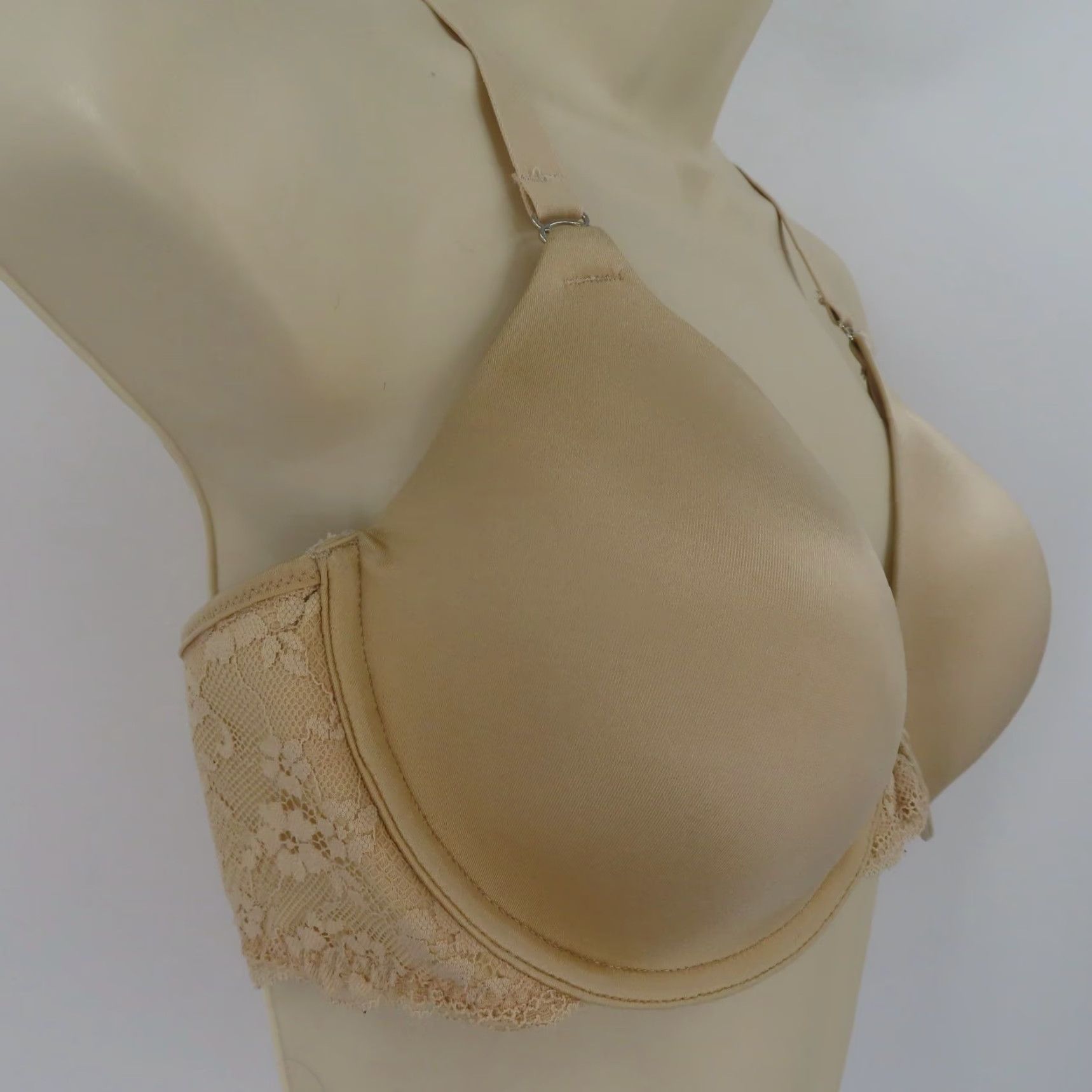 Vintage Maidenform Bra 36C 07112 One Fab Fit Everyday Full Coverage Racerback Latte Lift Size ONE SIZE - 2 Thumbnail