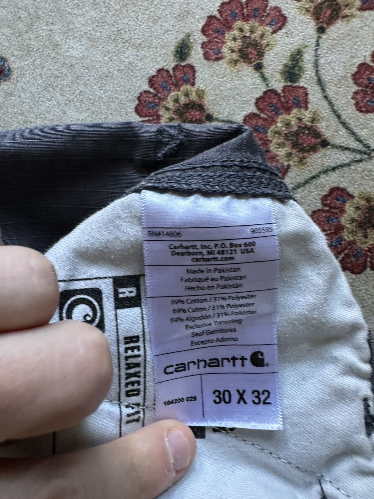 Carhartt × Carhartt Wip Carhartt Force Relaxed Fit Ripstop Cargo Work Pant Size US 30 / EU 46 - 9 Thumbnail