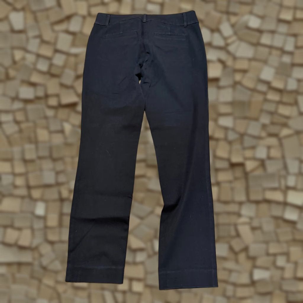 Ann Taylor LOFT Pants Women Size 2 Black Skinny Ankle Flat Front Casual Pants - Regular Inseam 26 in Size 26" / US 2 / IT 38 - 1 Thumbnail