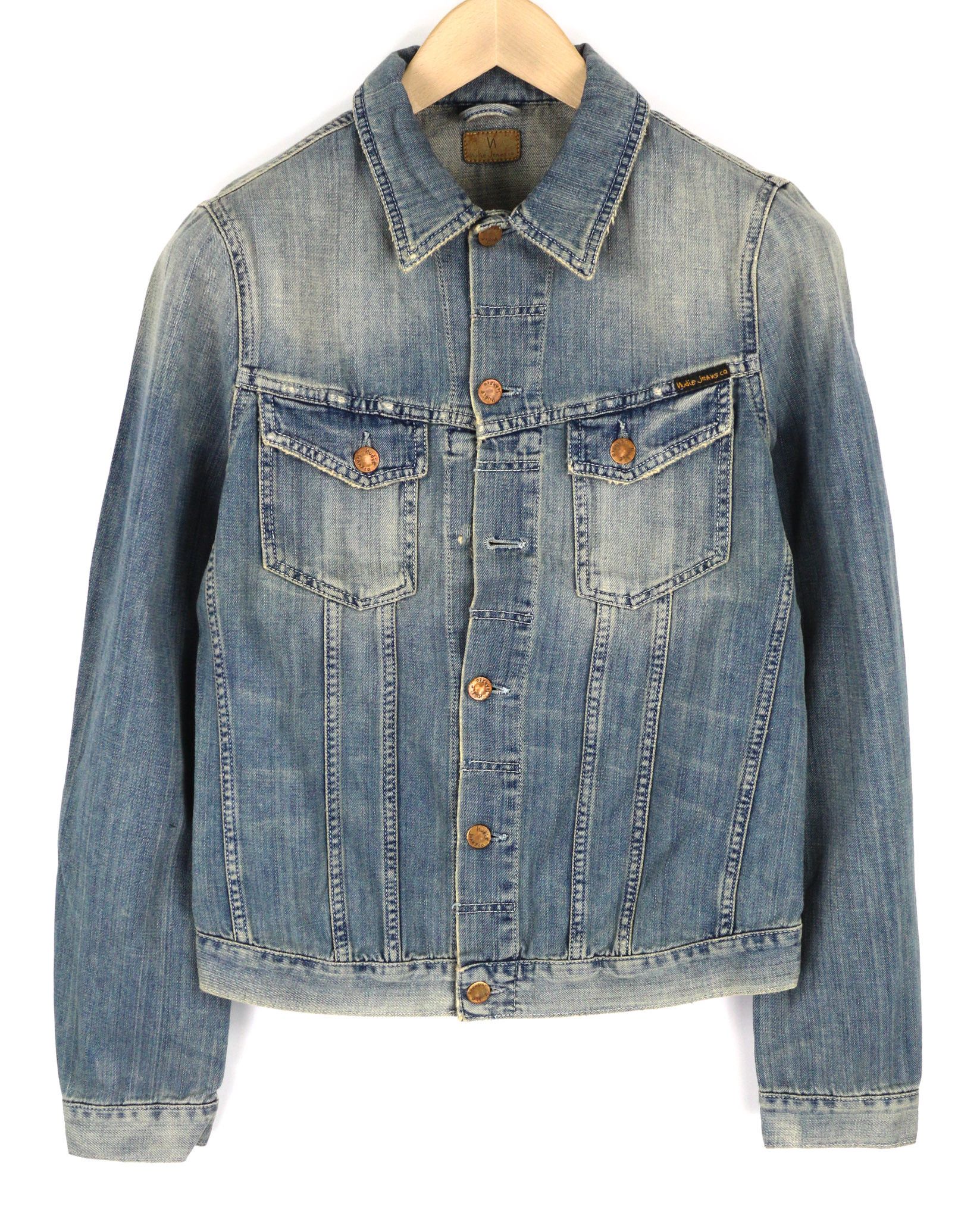 Nudie Jeans BILLY S Light Shades Washed Jacket 81598 Size US S / EU 44-46 / 1 - 1 Thumbnail