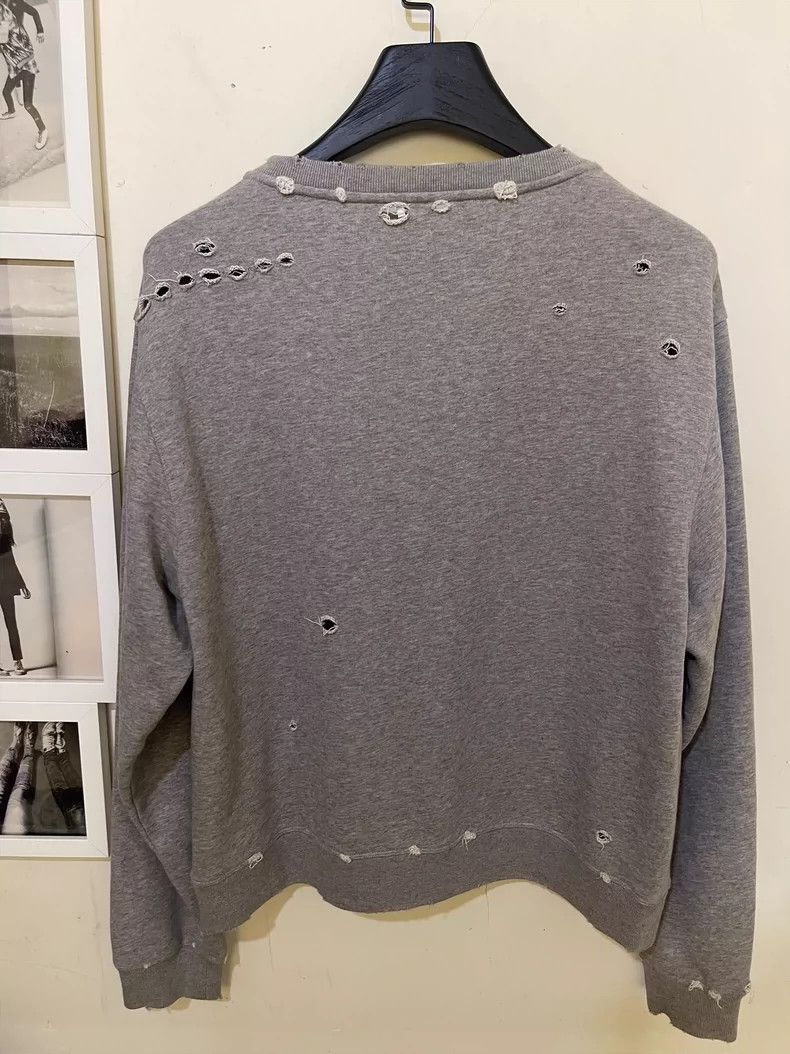 Loewe Loewe Embroidered ripped grey sweatshirt 2503-Nextarrow Size US M / EU 48-50 / 2 - 5 Thumbnail