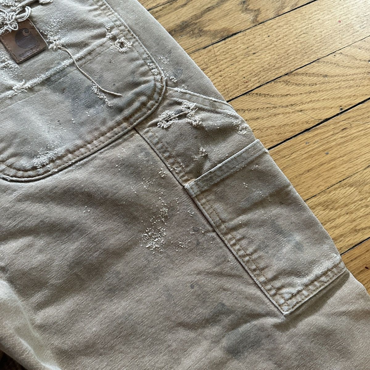 Carhartt Vintage Carhartt Distressed Flannel Work Pants Sun Faded Size US 32 / EU 48 - 6 Thumbnail