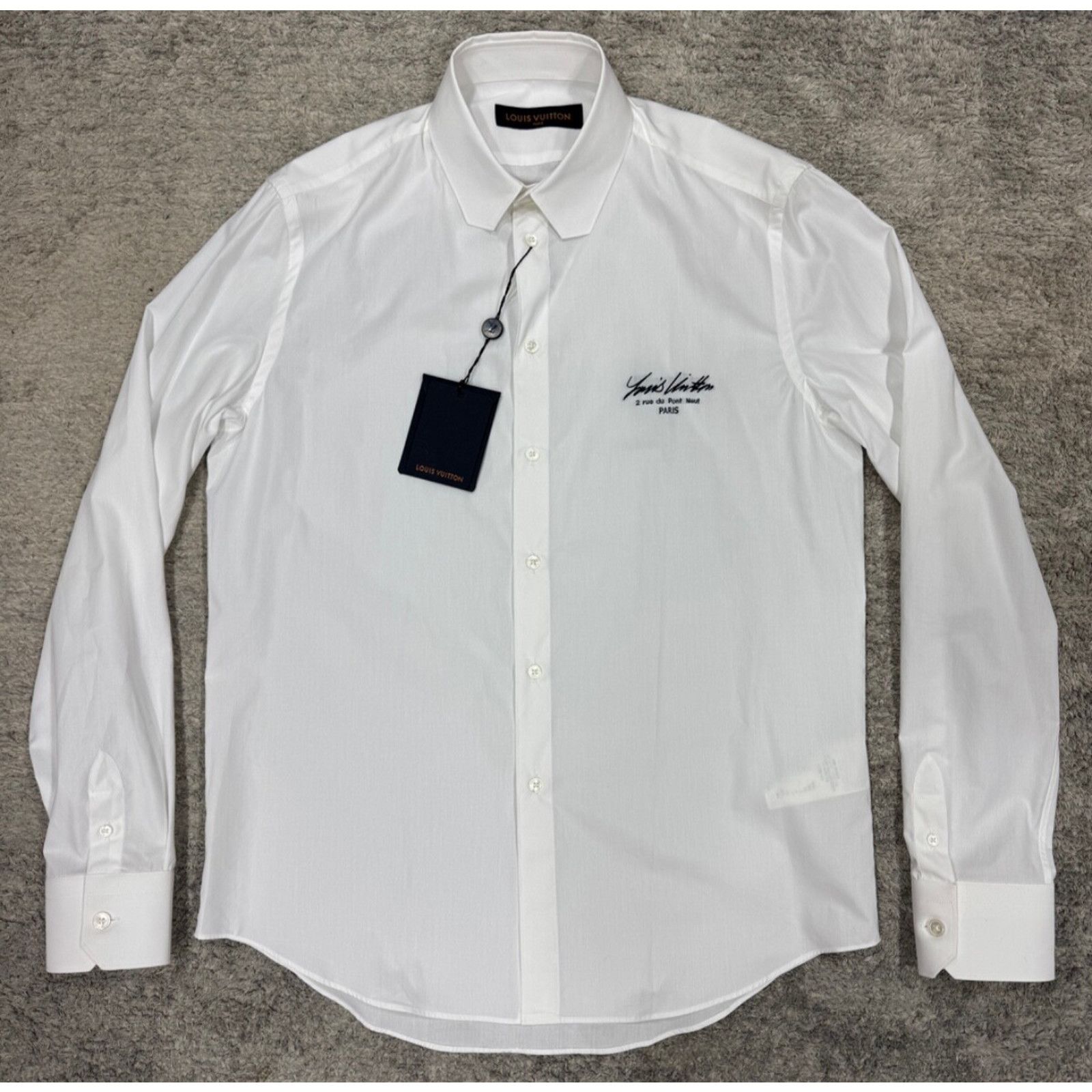 Louis Vuitton Louis Vuitton LVSE Regular White Long Sleeve DNA Collar Size US M / EU 48-50 / 2 - 2 Thumbnail
