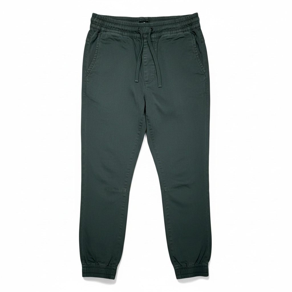 Zara Zara Pants Mens M/W31 Green Jogger Drawstring Elastic Waist Size US 31 - 1 Thumbnail