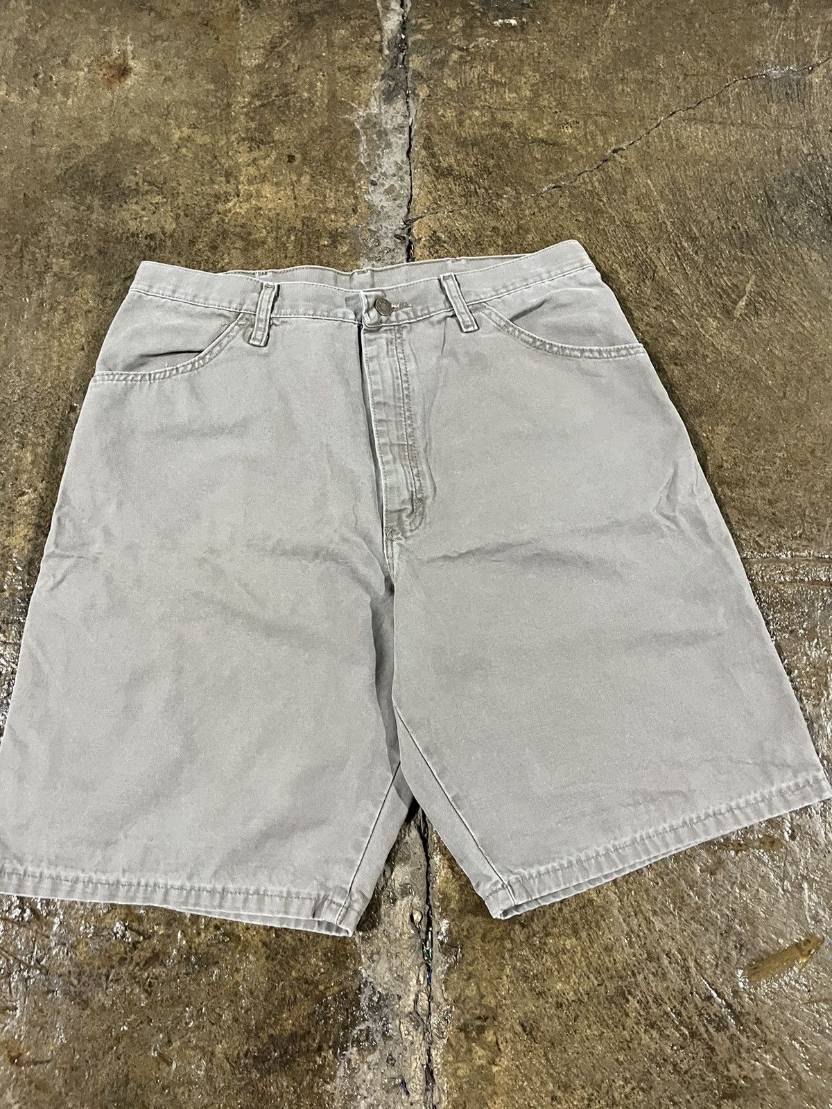 Carhartt × Vintage × Wrangler Crazy Carhartt Style Wrangler Workwear Skater Shorts Unique Size US 34 / EU 50 - 5 Thumbnail