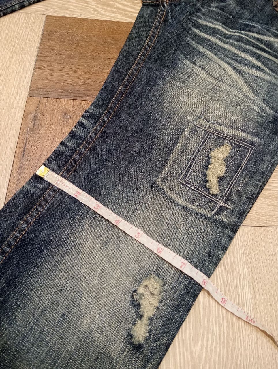 If Six Was Nine JAPANESE EDGE RUPERT BLUE WASHED DENIM PANTS Size US 33 - 17 Thumbnail