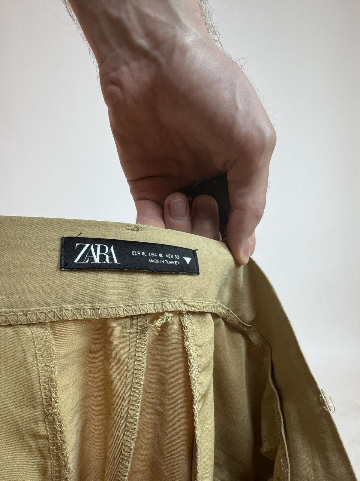 Zara Upcycled ZARA Pleated Trousers Viscose Pants wide legs sz 32 Size US 32 / EU 48 - 13 Thumbnail