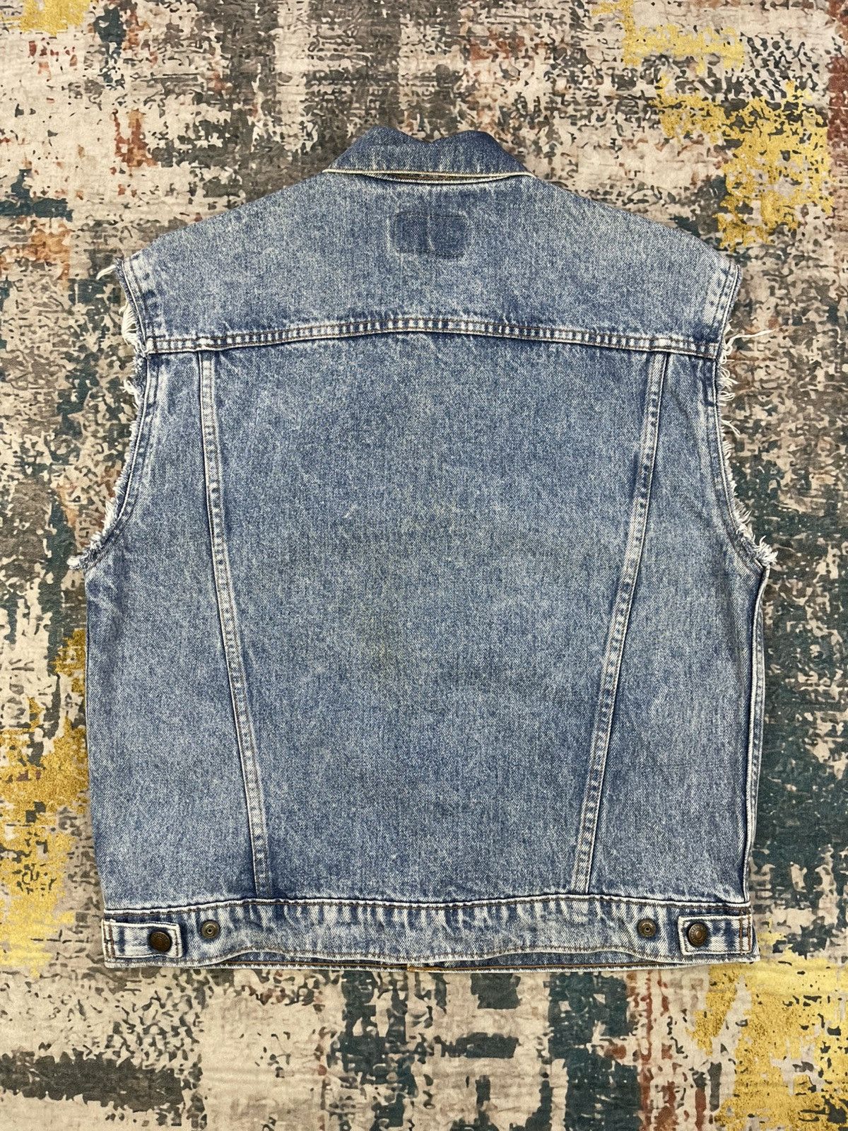 Levi's Vtg Levis Orange Tab Wash Snap Button Denim Vest Size US S / EU 44-46 / 1 - 6 Thumbnail