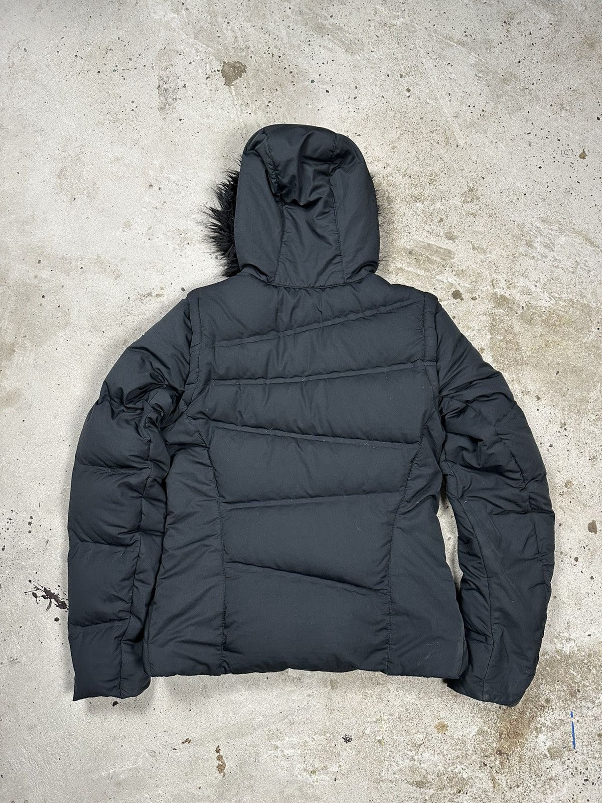 Nike × Nike ACG × Vintage Vintage Y2K Nike ACG Black Faux Fuf Puffer Jacket Down Rare Size M / US 6-8 / IT 42-44 - 2 Thumbnail