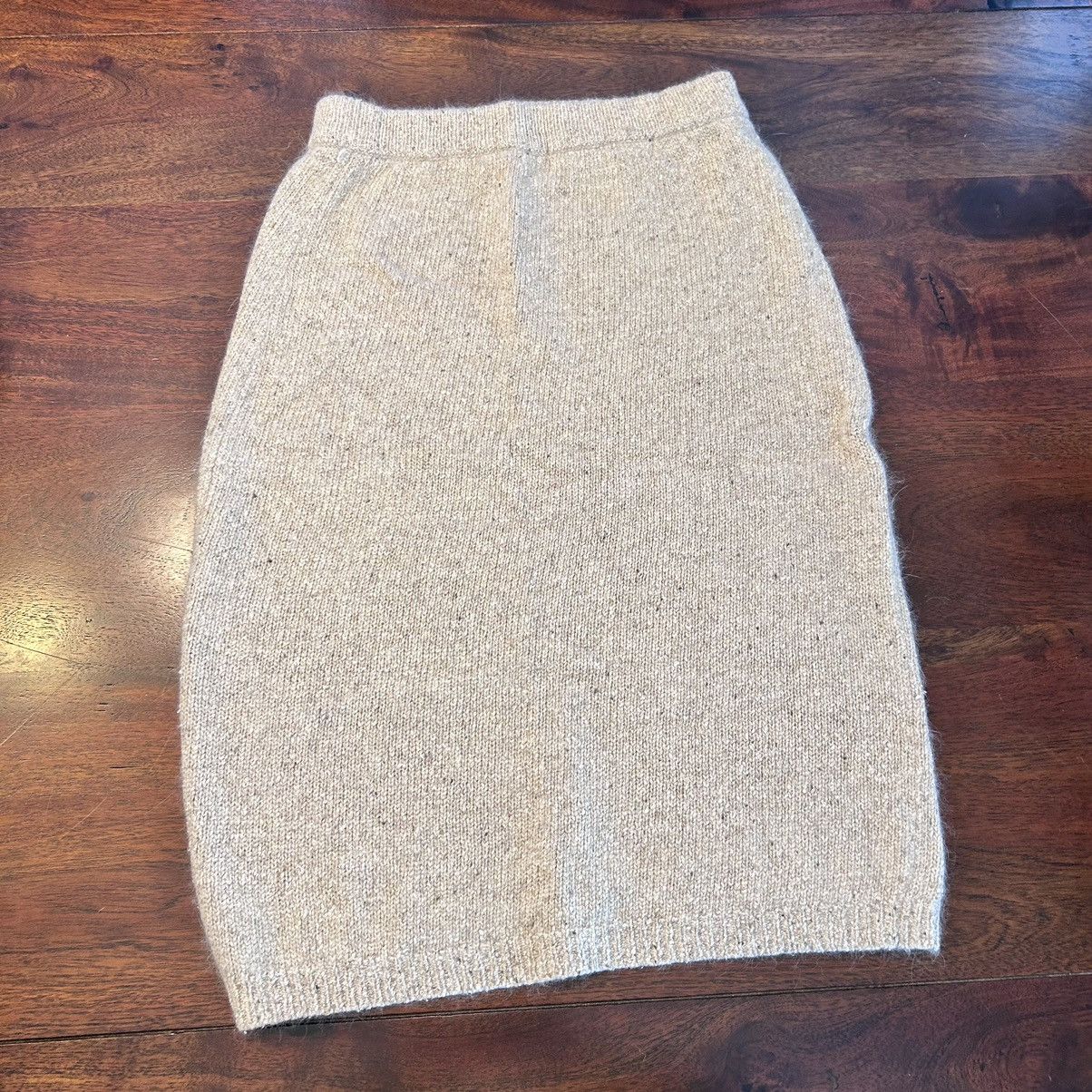 Vintage IB Diffusion Silk Angora Lambswool Nat. Sweater Skirt Set Size S / US 4 / IT 40 - 9 Thumbnail