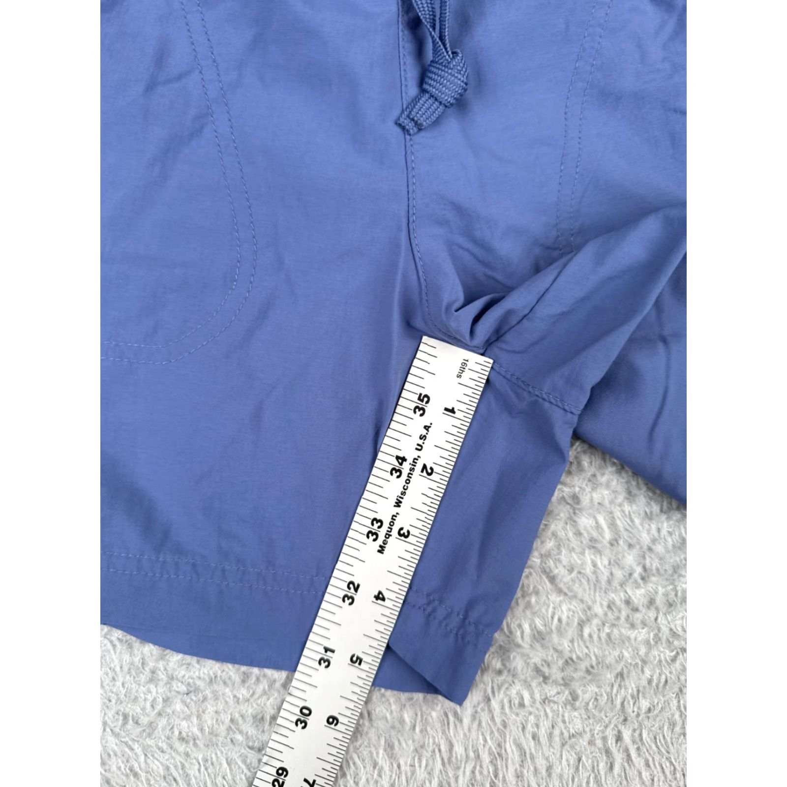 Vintage VINTAGE Columbia Shorts Women XS Blue Cargo Elastic Nylon Activewear Casual Travel Summer Girls Size 26" / US 2 / IT 38 - 6 Thumbnail