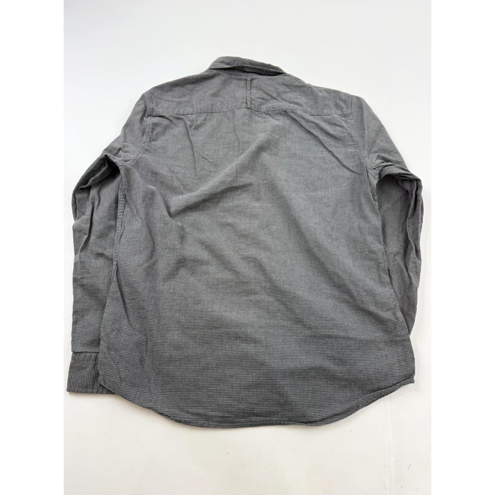 Banana Republic Banana Republic Shirt Mens Medium Gray Check Luxe Flannel Slim Fit Button Front Size US M / EU 48-50 / 2 - 4 Thumbnail