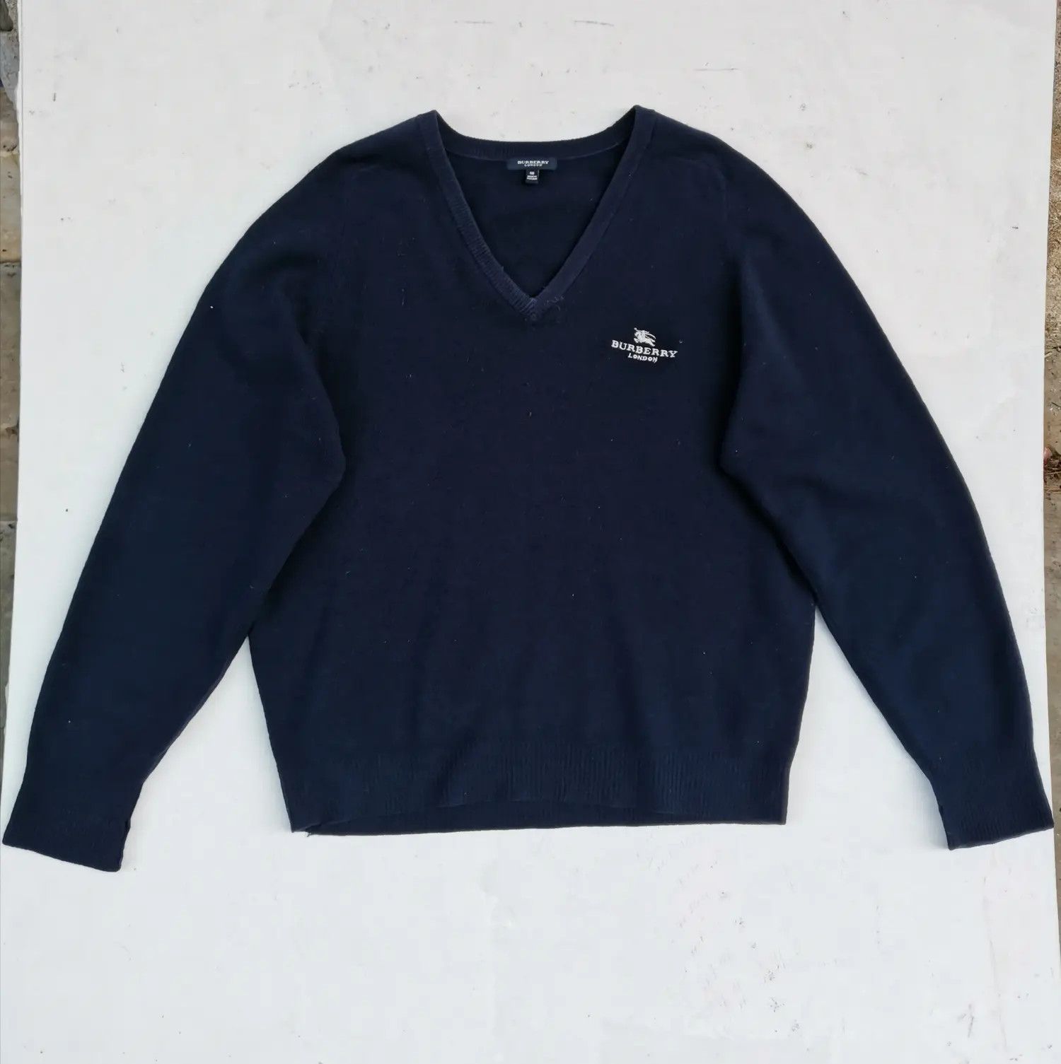Burberry Rare!!! Burberry London Small Logo Embroidered Knitwear Size US M / EU 48-50 / 2 - 6 Thumbnail