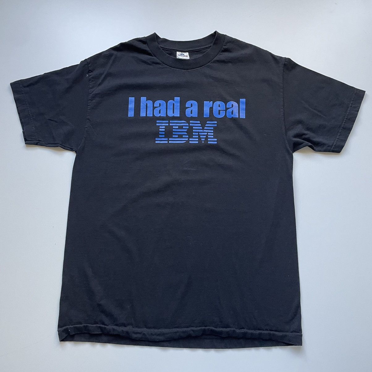 Apple Vintage 2000s I Had A Real IBM Promo Graphic T Shirt Large Size US L / EU 52-54 / 3 - 1 Thumbnail