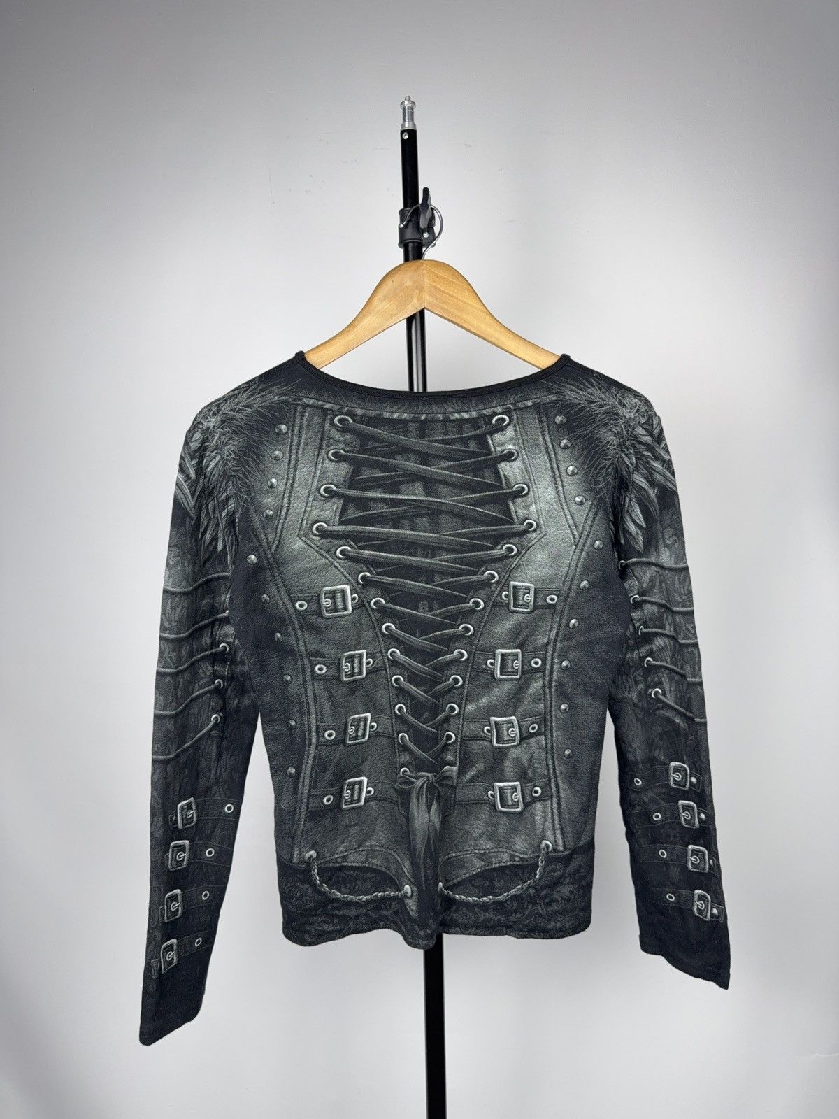 Japanese Brand Spiral Direct Gothic Punk Vampire Corset Skull Long Sleeve M Size M / US 6-8 / IT 42-44 - 10 Thumbnail