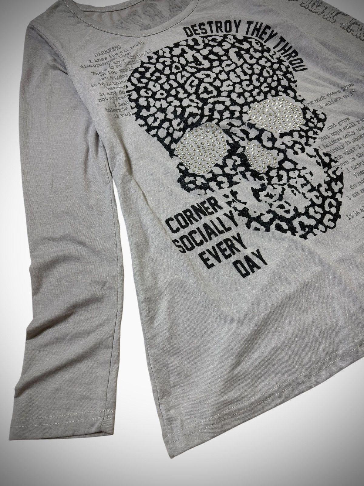Japanese Brand 2000’s Edge Line - Japanese Archive’s Punk Style T-Shirt Size M / US 6-8 / IT 42-44 - 3 Thumbnail
