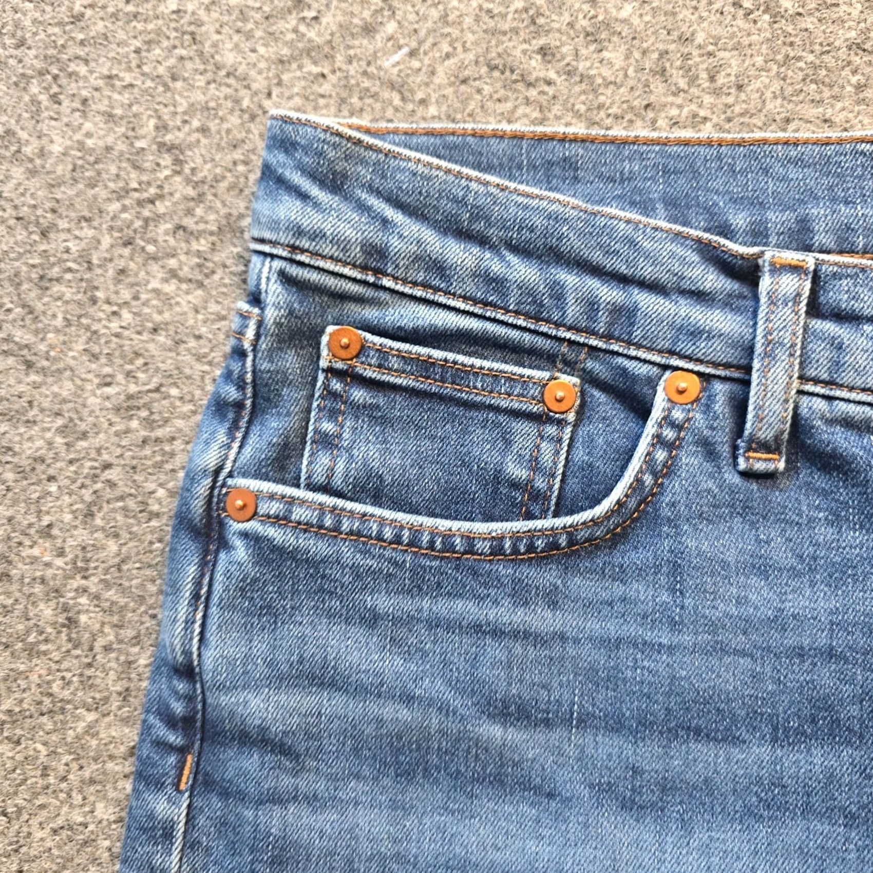Madewell Madewell Jeans Womens Size 29 Petite Blue Mid Rise Kick Out Crop Capsule Casual Denim Size 24" / US 00 / IT 34 - 3 Thumbnail