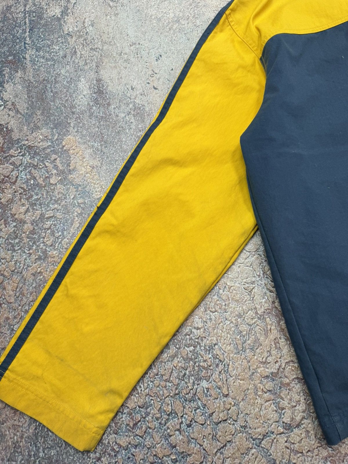 Adidas Vintage Adidas Denim Yellow/black Avantgarde Overshirt Size US L / EU 52-54 / 3 - 12 Thumbnail