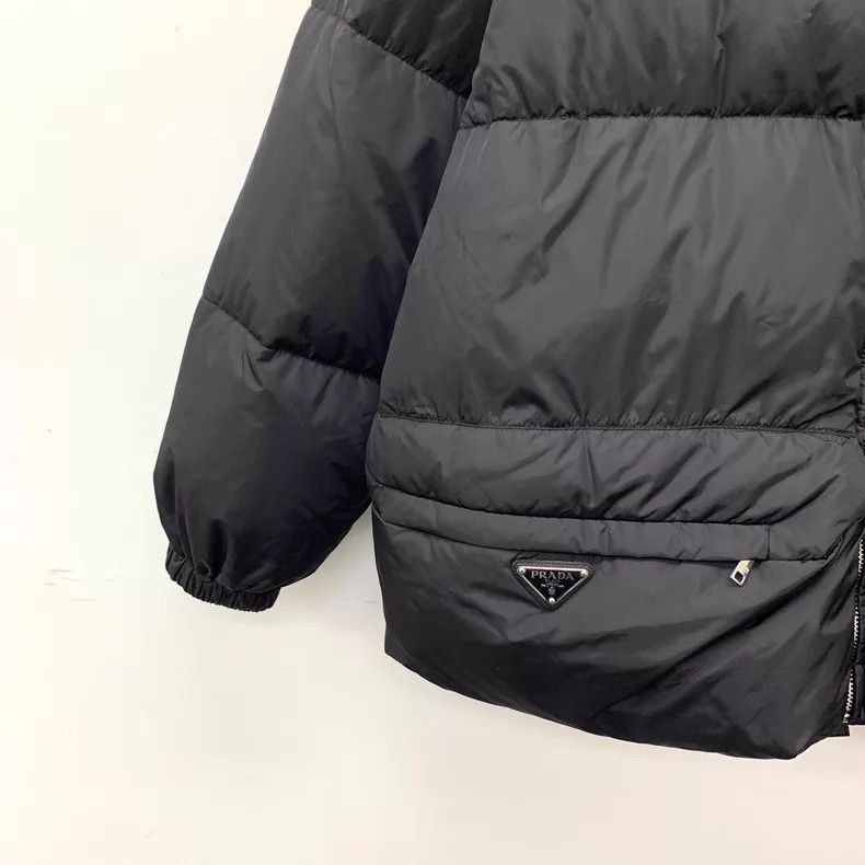 Prada Prada Black triangle stand-up collar zipper long-sleeved d Size XS / US 0-2 / IT 36-38 - 4 Thumbnail