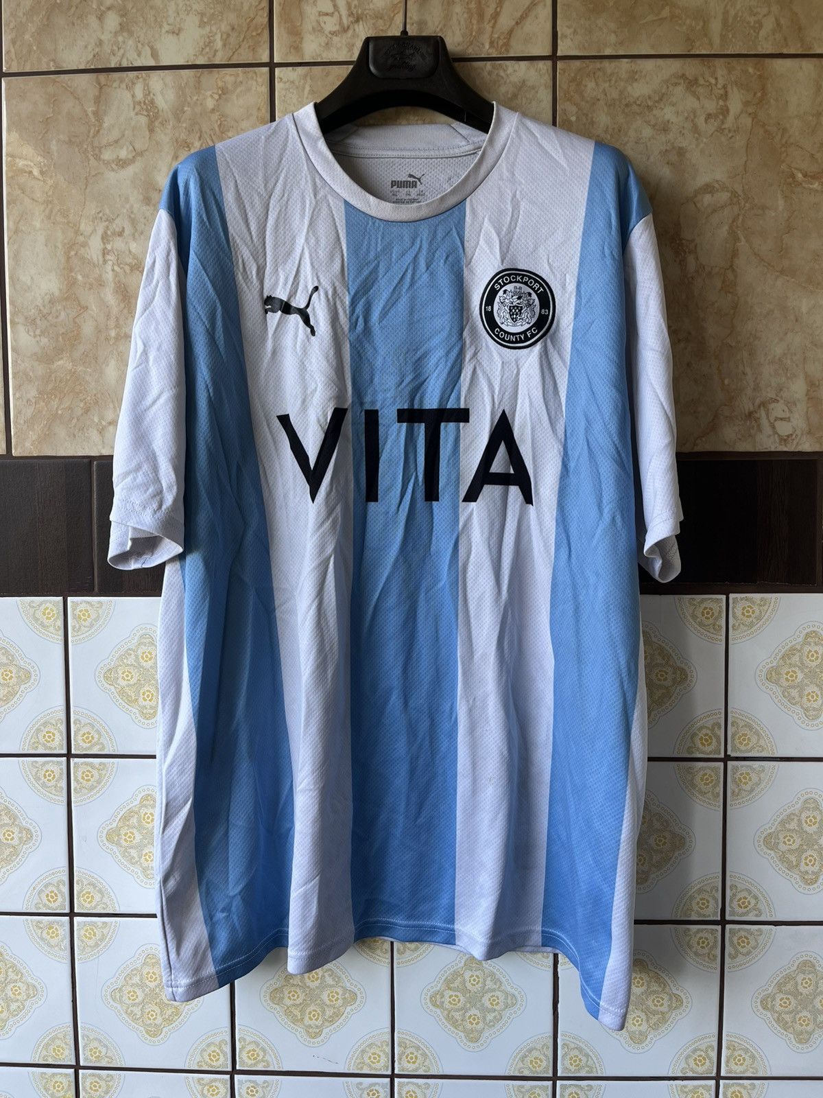 Puma Puma Stockport county Fc 2022/2023 away jersey Size US XXL / EU 58 / 5 - 1 Thumbnail
